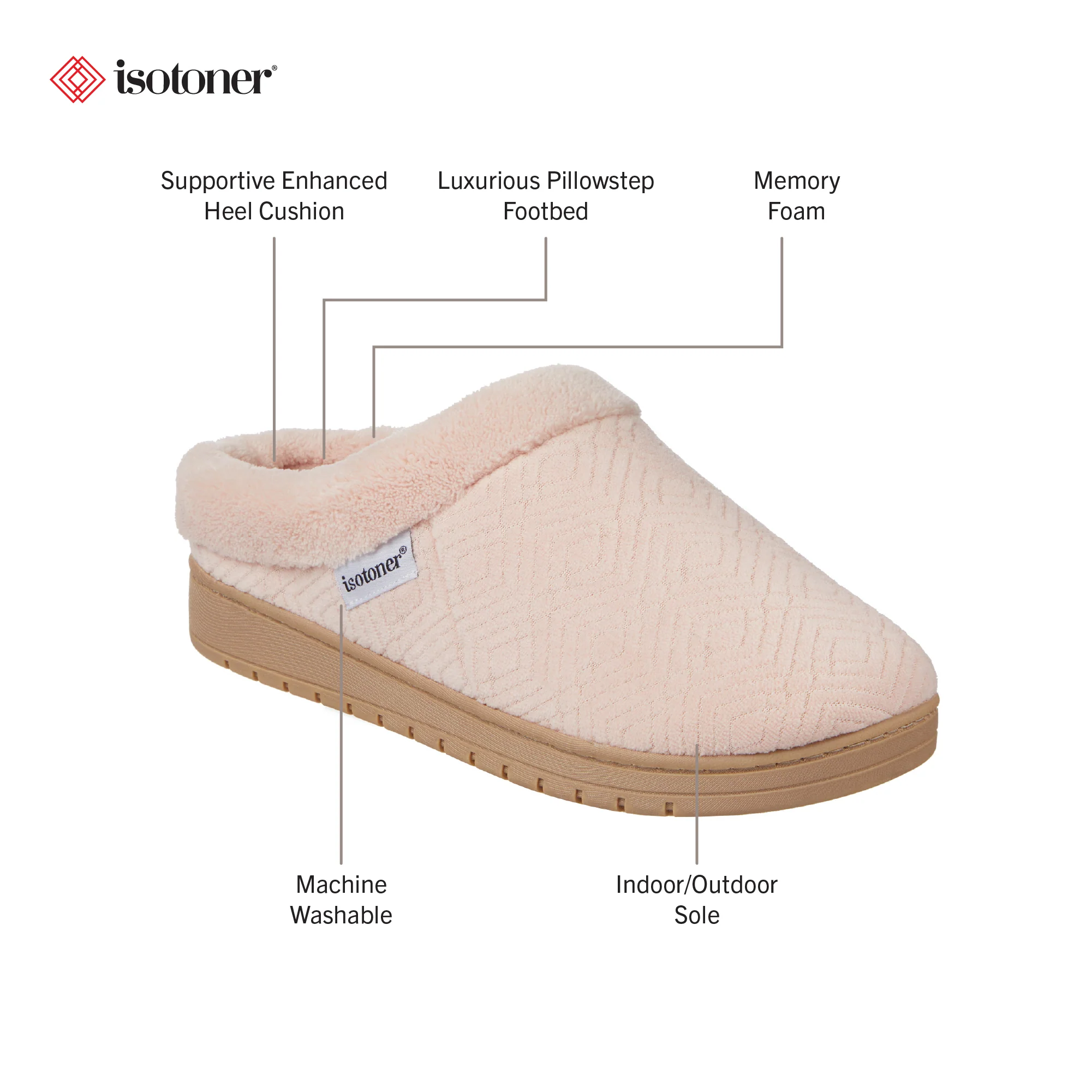 Women's Diamond Microterry Gemma Clog Slipper - Image 21