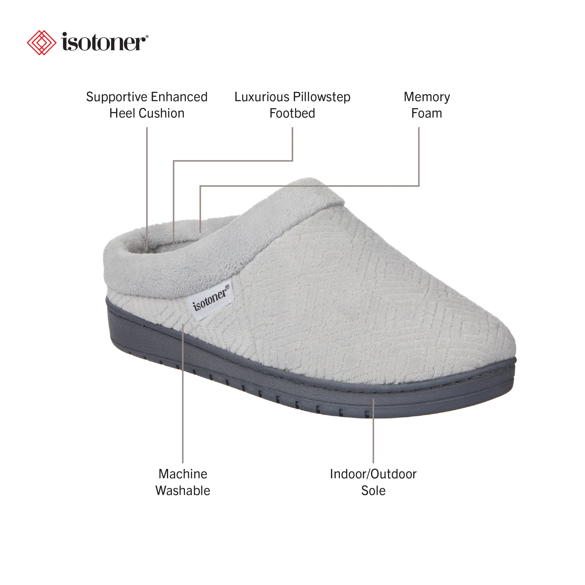 Women's Diamond Microterry Gemma Clog Slipper - Image 39