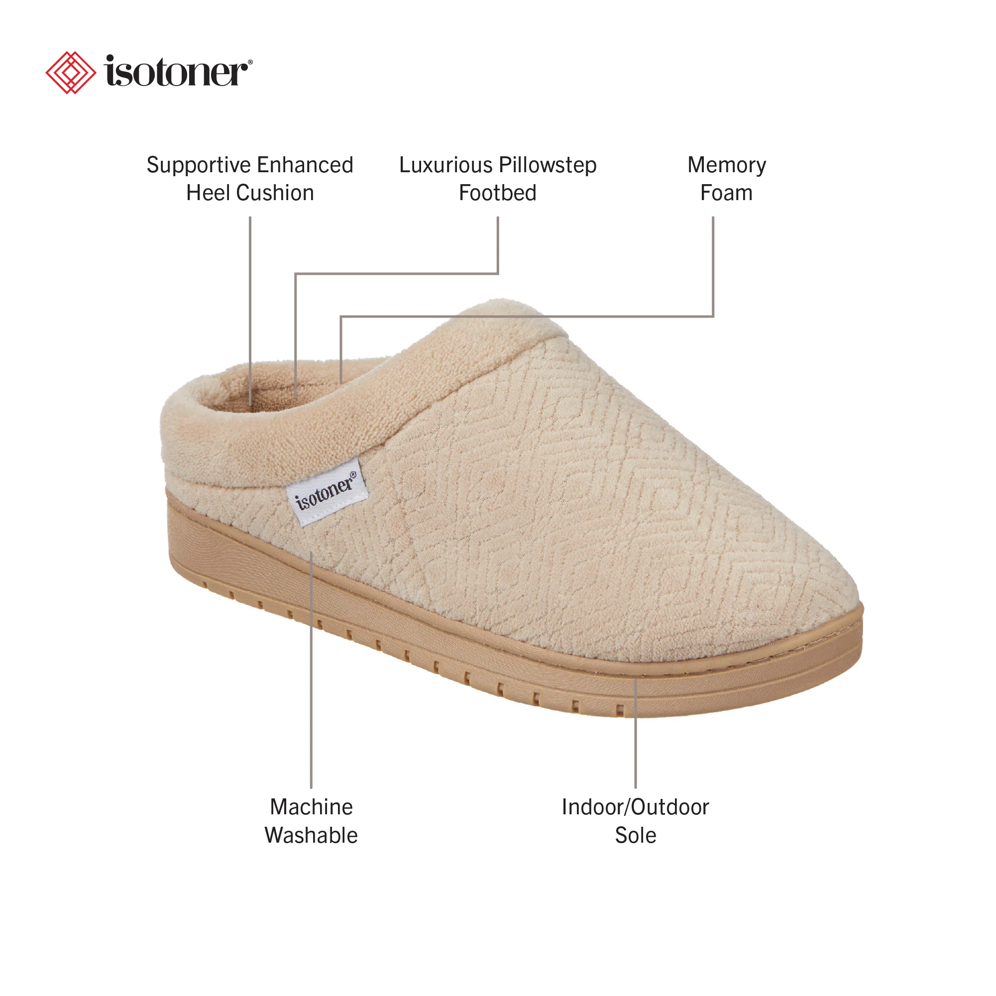 Women's Diamond Microterry Gemma Clog Slipper - Image 48