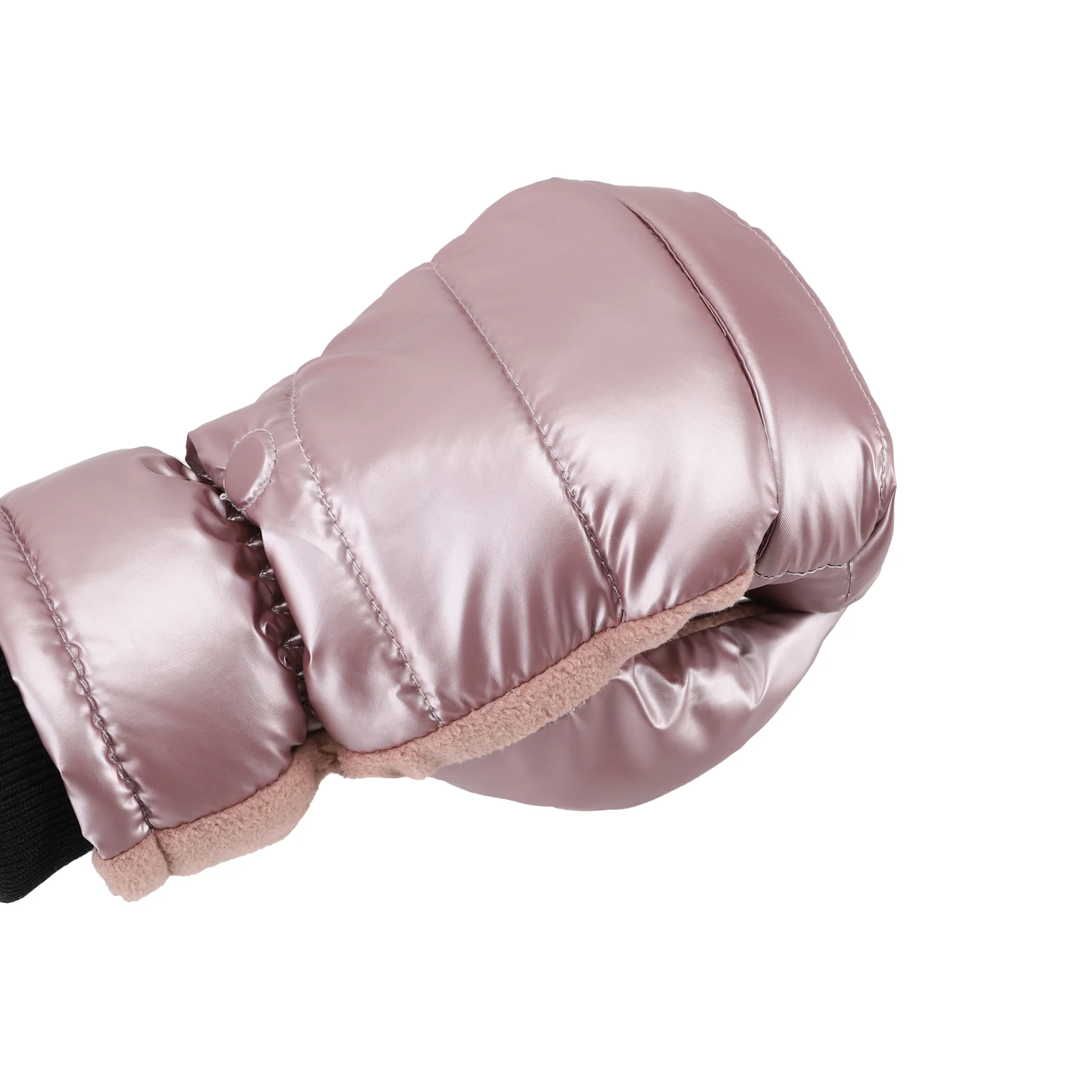 Women's Pongee and Fleece Insulated Flip-Top Mitten - Image 4