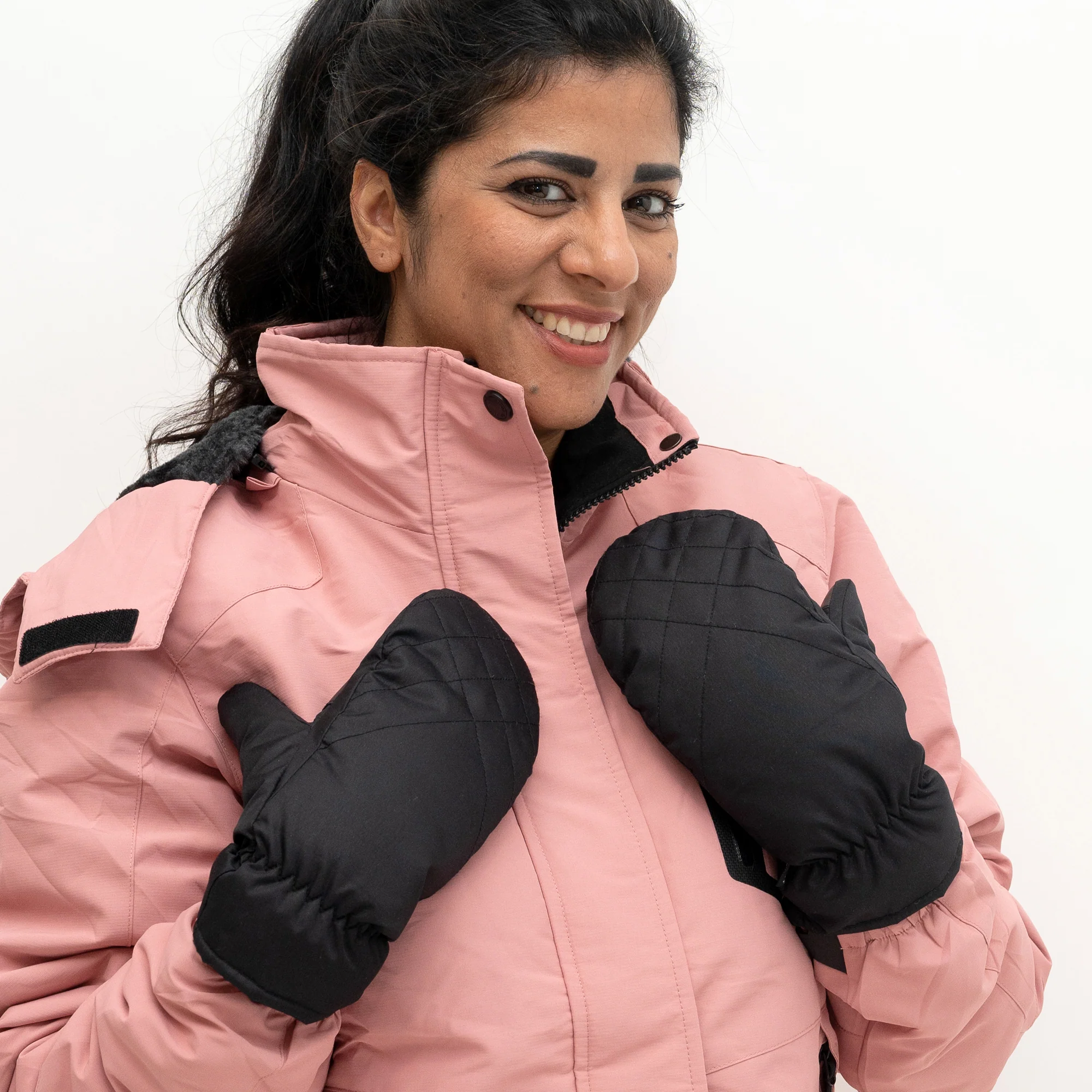 Women's Insulated Quilted Mittens - Image 4