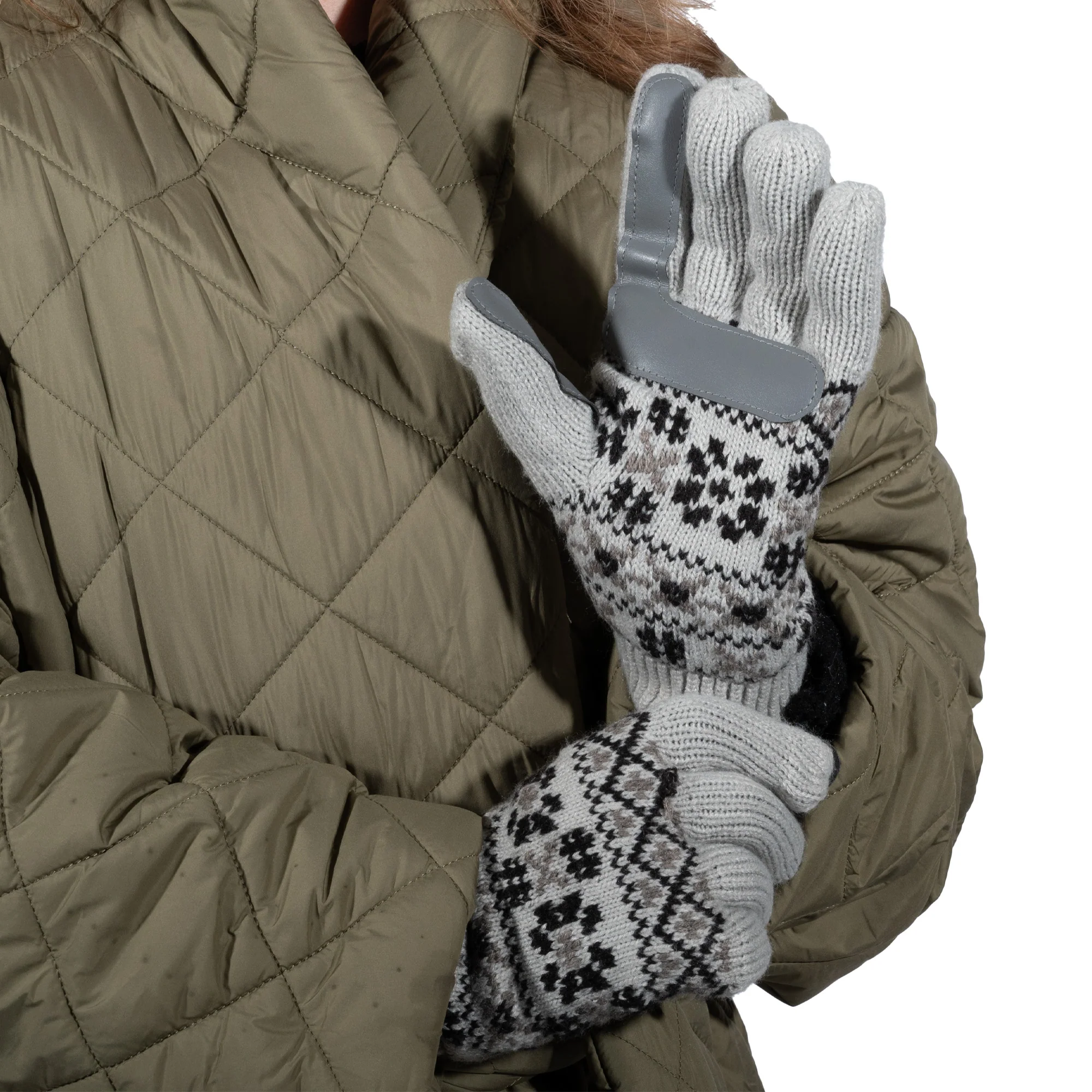 Women's Nordic Fairisle Knit Gloves - Image 8