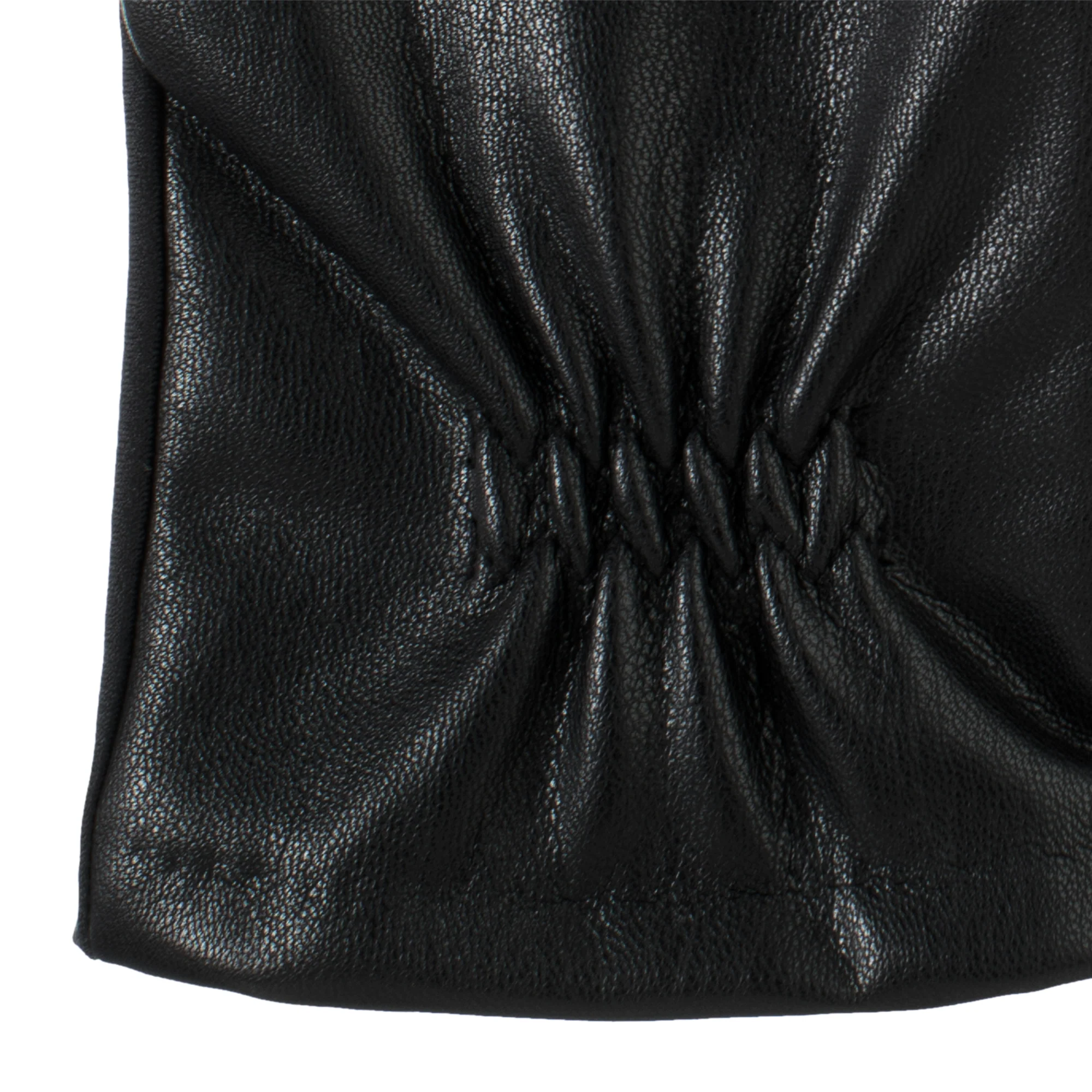 Women’s Lined Faux Leather Stretch Glove - Image 3
