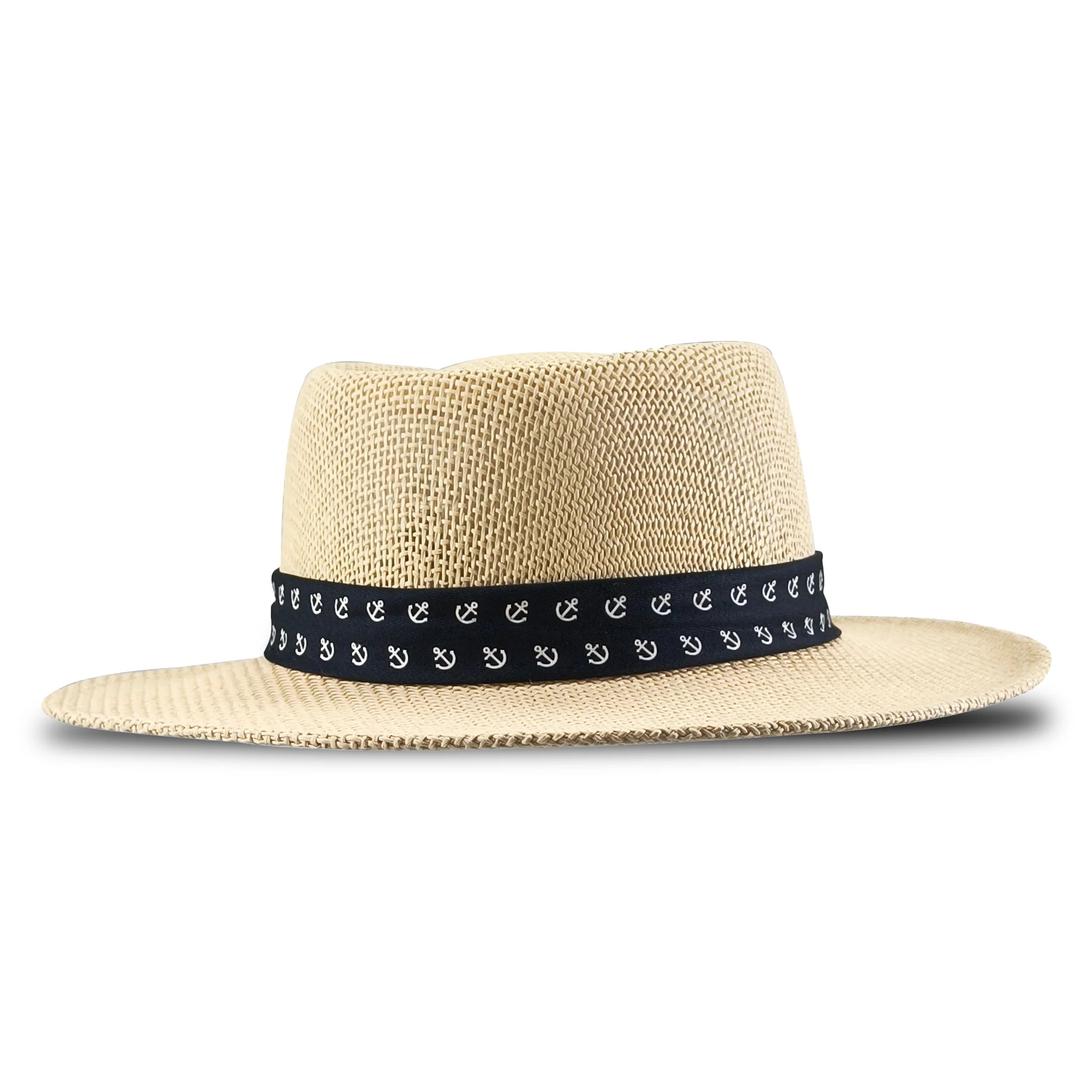 Men's Gambler Hat with Anchor Patterned Band - Image 5