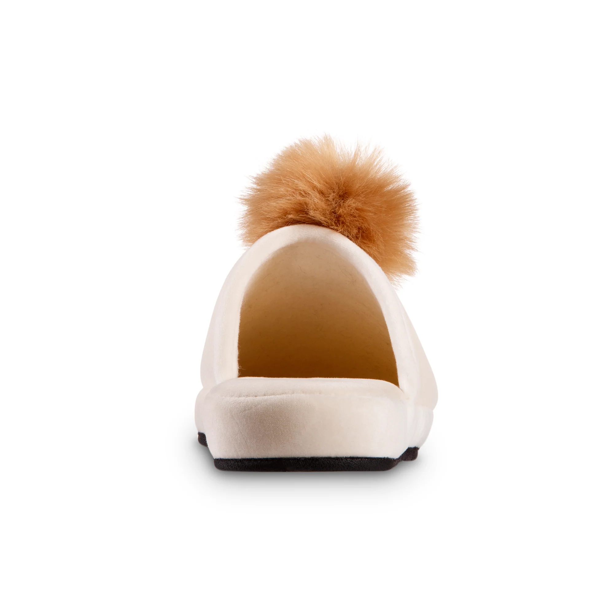 Women's Velour & Faux Fur Pom Valerie Slipper - Image 10