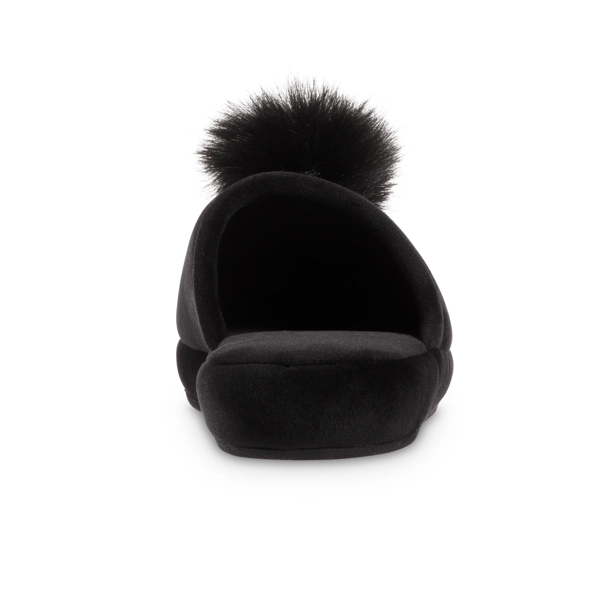 Women's Velour & Faux Fur Pom Valerie Slipper - Image 5