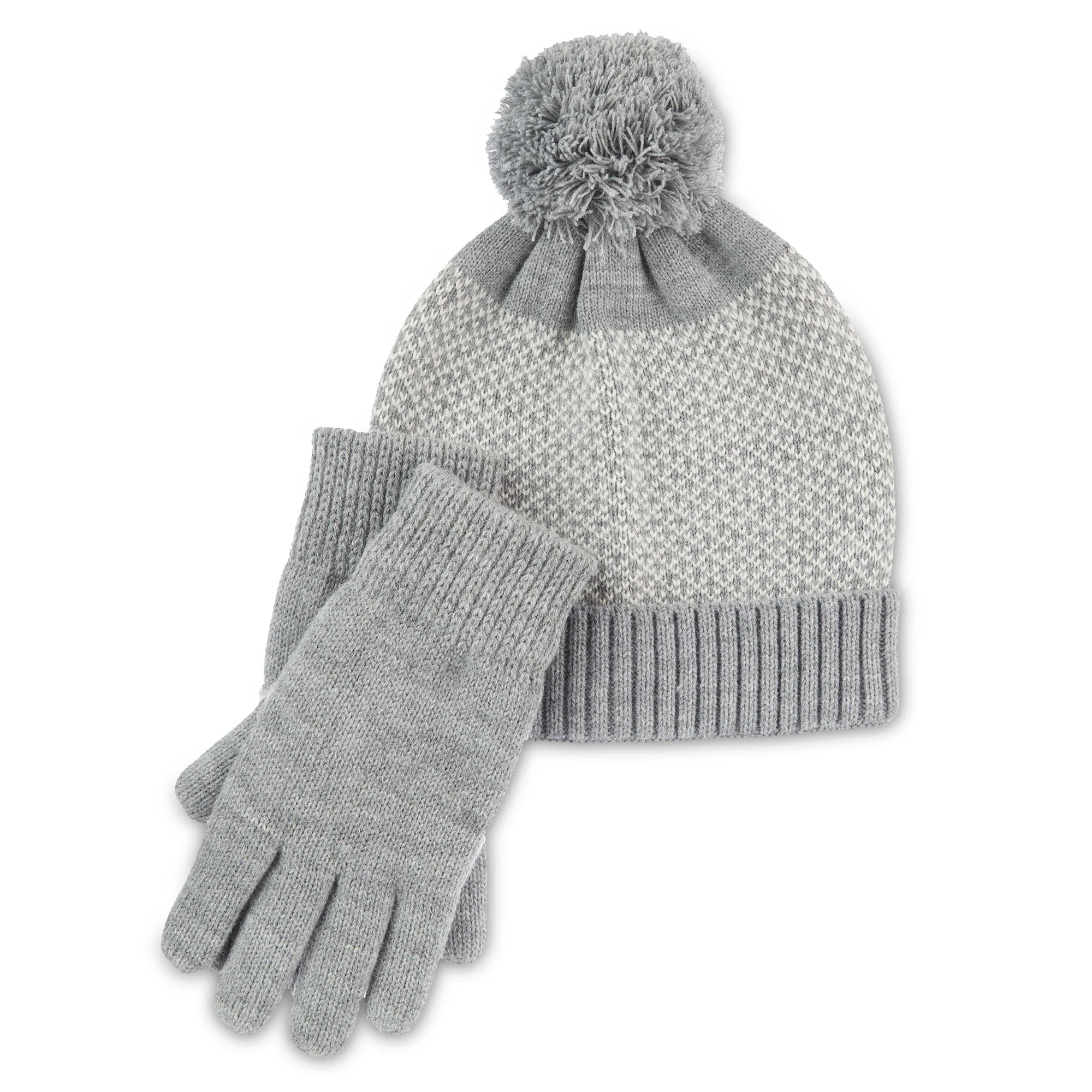Women's Gift Set with Knit Gloves and Hat - Image 5