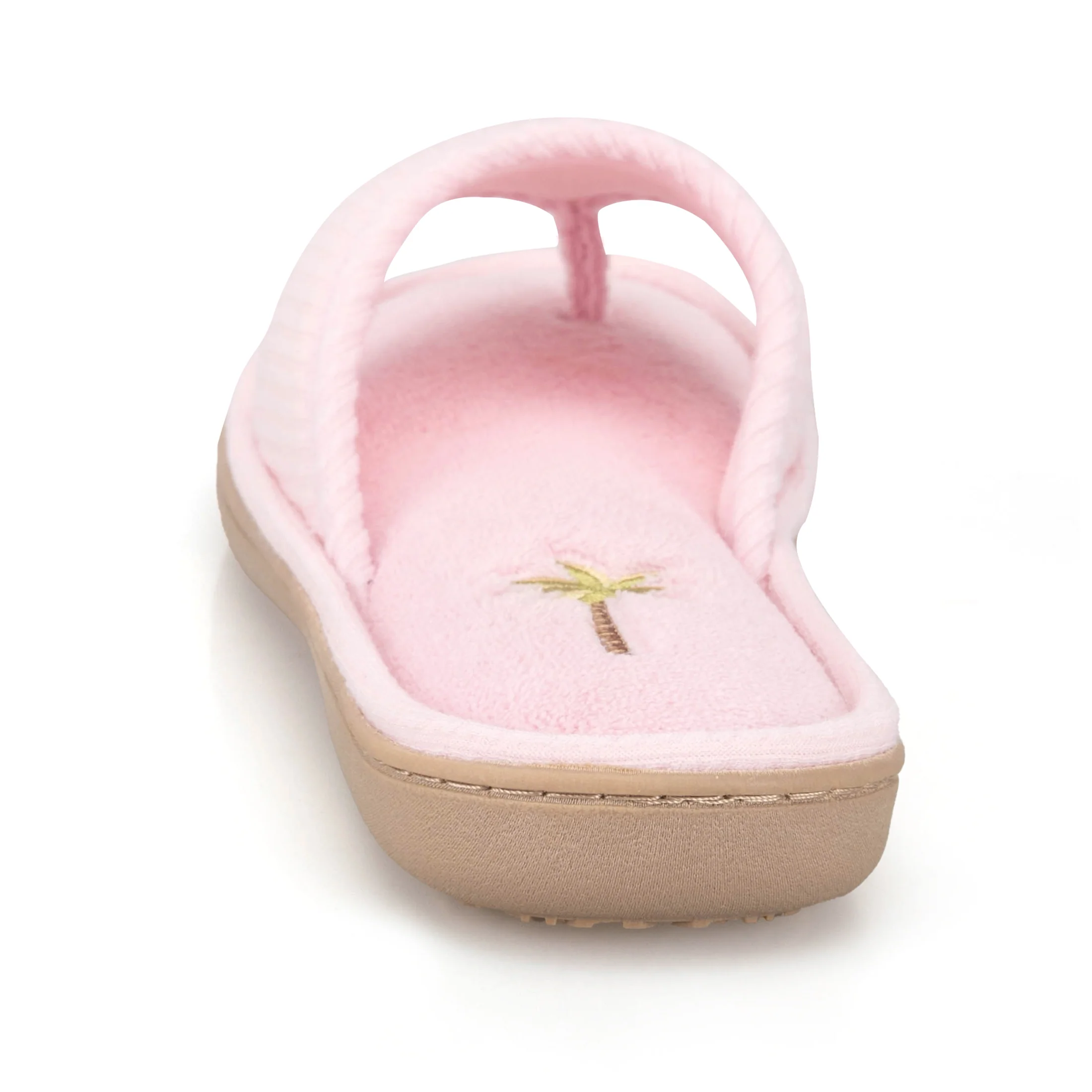 Women's Embroidered Seersucker Flip Flop Slipper - Image 21