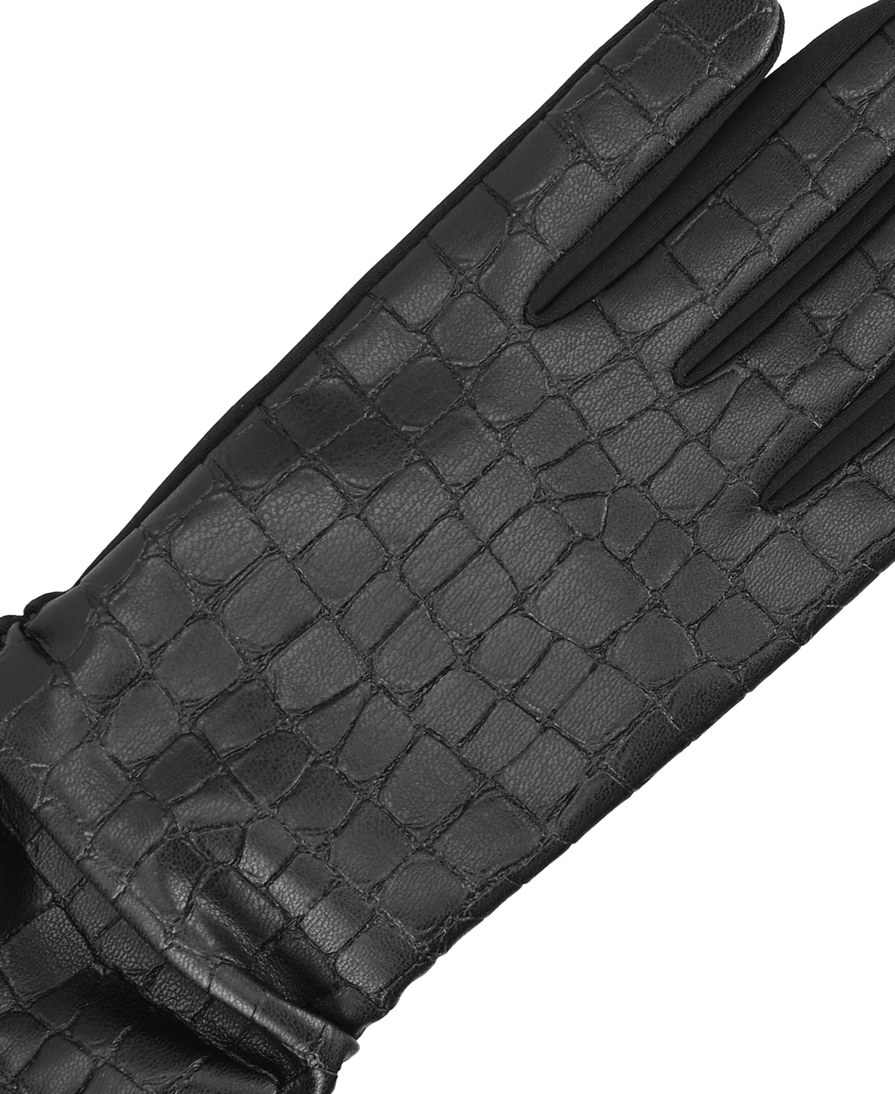Women's Faux Croc Leather Glove - Image 12