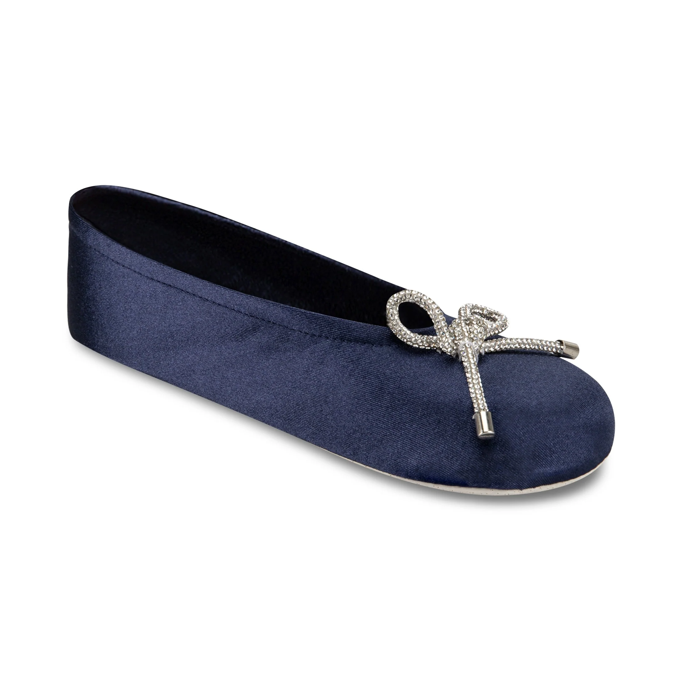Women's Satin Ballerina with Festive Sequin Bow - Image 9